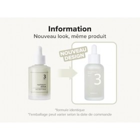 numbuzin N°3 Serum | Sérum peau douce | Pores dilatés, grain de peau irrégulier, peau sèche | Ingrédients fermentés, Bifida, 