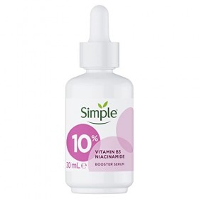 Simple Sérum Booster à 10% de Niacinamide Vitamine B3 Produit de soin pour la peau adapté à tous les types de peau pour un 