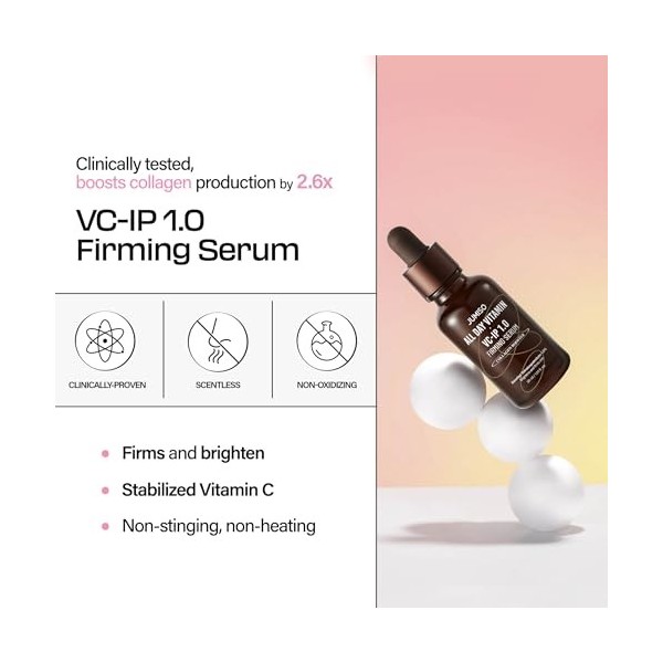 JUMISO [JUMISO] Sérum raffermissant toute la journée à la vitamine VC-IP 1.0, tétraisopalmitate dascorbyle vitamine C , bak