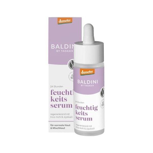 Baldini Sérum hydratant de la gamme cosmétique bio Baldini Demeter