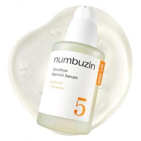 numbuzin N°5 Sérum | Anti-imperfections | Cicatrices dacné, Vitamine C, Niacinamide, Antioxydant | Sérum léger, soin du visa