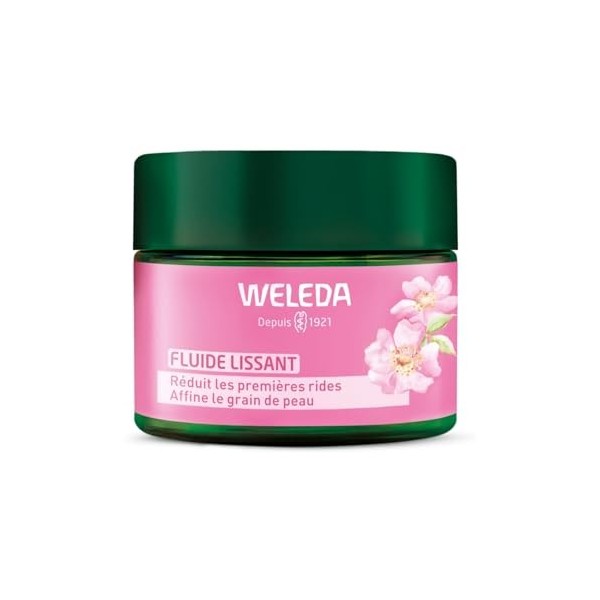 WELEDA Fluide Lissant Rose Musquée & Thé Blanc – Anti‑Âge Premières Rides, Age Protect Complex, Hydratation Immédiate, Réduit