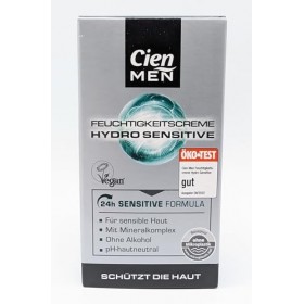 Cien Men Hydro Sensitive 24h Crème hydratante pour peaux sensibles avec complexe minéral pH neutre 50 ml