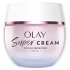 Olay Super Crème Hydratante Pour Le Visage Rechargeable Avec Protection UV SPF30, Hydratation Ultra Légère, 50 ml