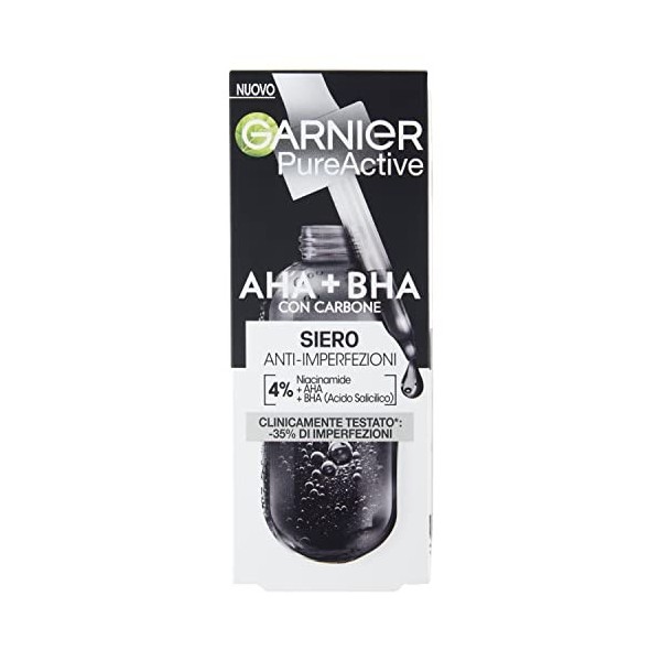 Garnier PureActive Sérum Anti-Imperfections, AHA + BHA, 30 ml