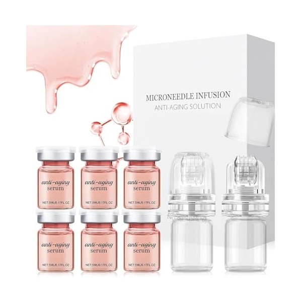 Micro Infusion Visage, Micro Needling Visage, Microneedling visage, microneedling Serum, Réduit les Rides et Restaure Lélast