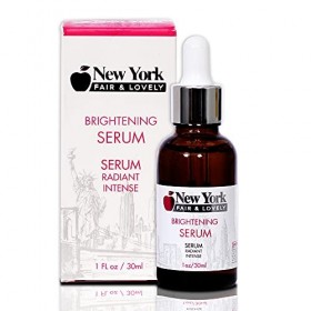 New York Fair & Lovely Skin Brightening Serum | 1 Fl oz / 30ml | Fade Dark Spots on: Elbows, Knees, Hands, Face, with Tyrosta