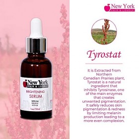 New York Fair & Lovely Skin Brightening Serum | 1 Fl oz / 30ml | Fade Dark Spots on: Elbows, Knees, Hands, Face, with Tyrosta