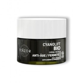 Teñzor CYANOLIFT BIO Crème Riche Anti-âge – Fermeté pour peau sèche à très sèche pot 50ml ANTI-ÂGE DÉSHYDRATION – RIDES – PER...