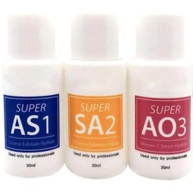 Aqua Peeling Solution, 3 Types de Solution à Petites Bulles Nettoyage en Profondeur Liquide Hydratant Sérum, Soins de la Peau