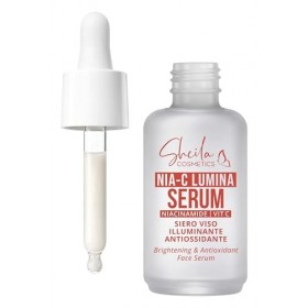 Sheila Cosmetics Nia-C Lumina Sérum pour le visage éclaircissant et antioxydant avec 5 % de niacinamide et vitamine C stabili