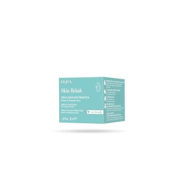 PUPA, Skin Rehab – Crème IDRANTE PREBIOTICA, 50 ml.