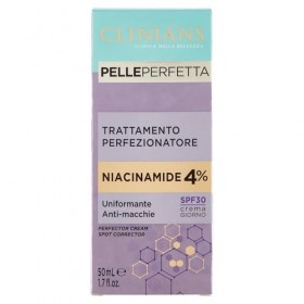 CLINIANS | Perfect Skin Perfecting Cream Treatment, Niacinamide 4%, Dermatologiquement testé, Made in Italy, 50 ml