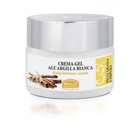 Helan, Linea Viso 3 - Creme Hydratante Visage Fluide et Légère contre Impureté, Creme Visage Femme Gel à lArgile Blanche pou