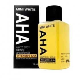 Mimi White Aha serum Eclaircissant clarifiant aux acides des fruits et vitamine anti vieillissement authentique original 30ml