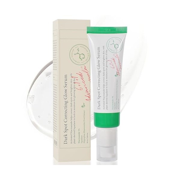 Wffeila Sérum raffermissant et hydratant pour le visage Dark Spot Correcting Glow 50 ml pour un teint irrégulier, soin de la 