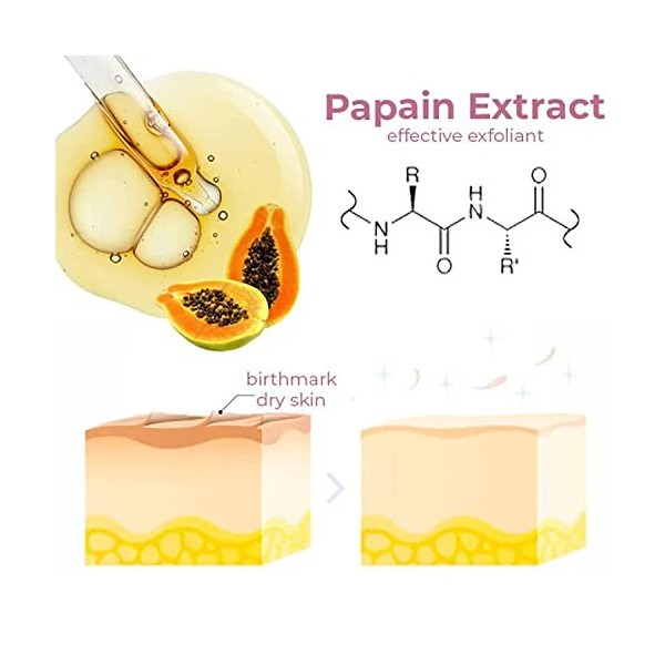 DUBUSH GFOUK Huile délimination des Taches de Naissance allemandes Vitamine C sérum collagène crème de réparation des Taches ...