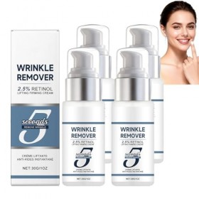 Crème Lifting Anti-Rides 5 Secondes,Crème Face Lift Raffermissante Instantanée,Creme Au Rétinol Pour Le Visage,Creme Anti-Rid...