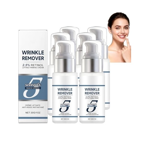 Crème Lifting Anti-Rides 5 Secondes,Crème Face Lift Raffermissante Instantanée,Creme Au Rétinol Pour Le Visage,Creme Anti-Rid...