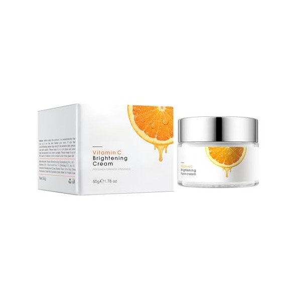Hinapan Crème Vitamin C Complexe Antioxydant, Protection Anti-Pollution et Régénération Cellulaire, Pour un Teint Frais et Ra