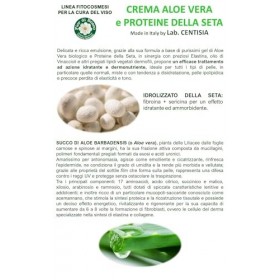 Centisia Crème Visage Hydratante Aloe et Soie 50ml | Crème 24h Jour et Nuit | Hydratant Naturel pour Peaux Normales et Mixtes