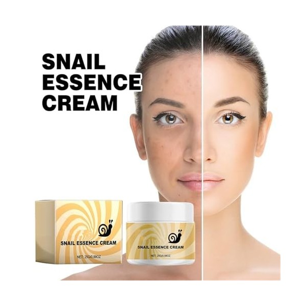 GeRRiT Crème raffermissante rajeunissante crème à lessence descargot crème hydratante blanchissante pour la Peau crème raff