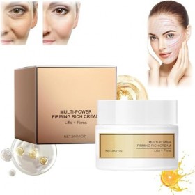Crème raffermissante multi-puissance Crème anti-rides anti-âge pour le visage Crème riche hydratante liftante pour le visage 