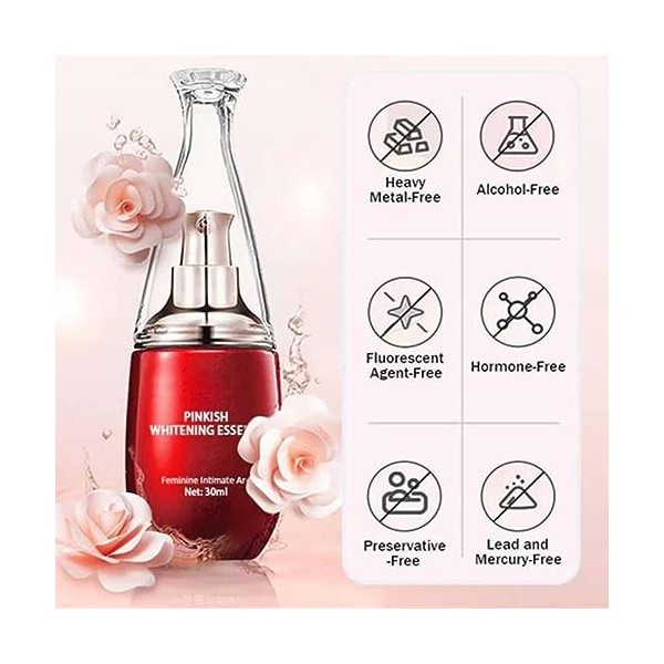 EXQST Pinkvita pièces intimes Femme Niacinamide Essence blanchissante Rose Pinkvita pièces intimes Essence Rose blanchissante