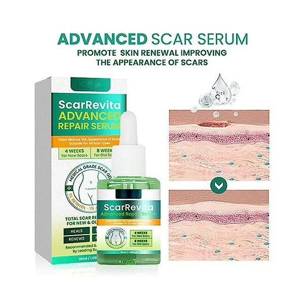 Liascy Scarrevita Sérum Réparateur Avancé Scarrevita Repair Serum Sérum réparateur avancé pour la peau Crème Jour et Nuit