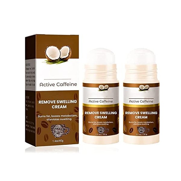 GFOUK Crème Anti-Gonflement à la Caféine Active Masque Purifiant en Bâton dArgile Crème Anti-Gonflement à la Caféine Naturel ...