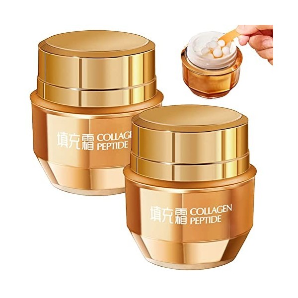 PearlRitual Collagène Pearl Filler Cream Collagène Hydratant pour le visage Lotion raffermissante Crème de jour et de nuit Cr...