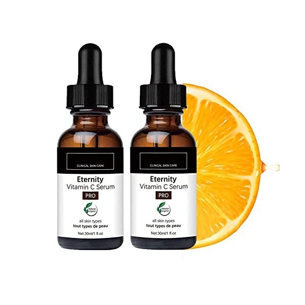 Eternity Vitamine C Sérum Collagène Anti-âge Vitamine C Sérum Vitamine C Sérum pour le visage Taches foncées Blanchissant Ess