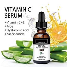 Eternity Vitamine C Sérum Collagène Anti-âge Vitamine C Sérum Vitamine C Sérum pour le visage Taches foncées Blanchissant Ess