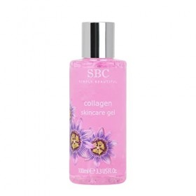 SBC Skincare - Gel hydratant pour le visage et le corps au collagène marin - 100 ml - Aide à dissimuler les ridules et à hydr...