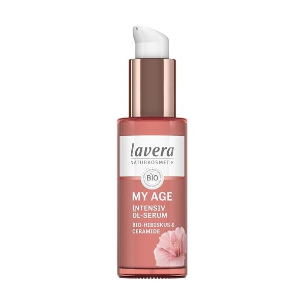 lavera MY AGE Sérum à lhuile - Réduit les taches pigmentaires - Soin du visage pour peaux matures - Hydratant - Vegan - Cosm