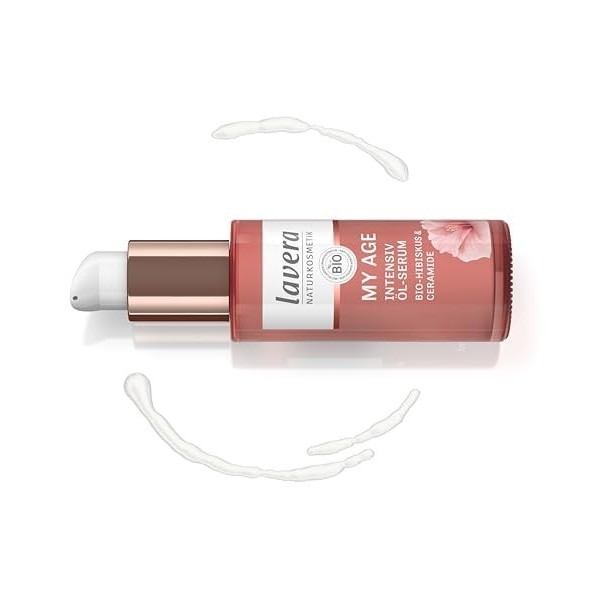 lavera MY AGE Sérum à lhuile - Réduit les taches pigmentaires - Soin du visage pour peaux matures - Hydratant - Vegan - Cosm