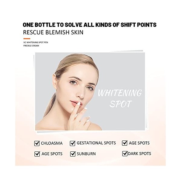 Triple Action Blemish Skin Corrector Serum, instant Blemish Removal Cream, Freckle Removal Cream For Face Arms Legs 3 pcs Cr...