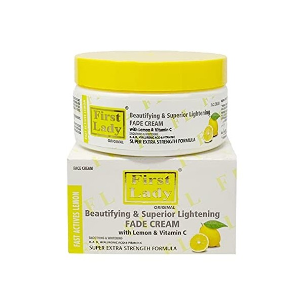 First Lady Lemon Skin Beautifying & Superior Crème éclaircissante pour le visage avec vitamine C et acide hyaluronique 200 ml