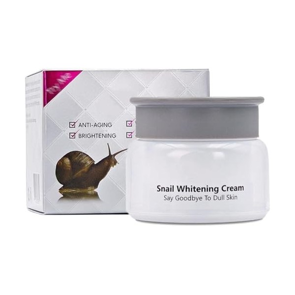 Crème visage au collagène descargot, soin anti-âge raffermissant et réparateur quotidien, hydratation intense, nourrit la pe ...