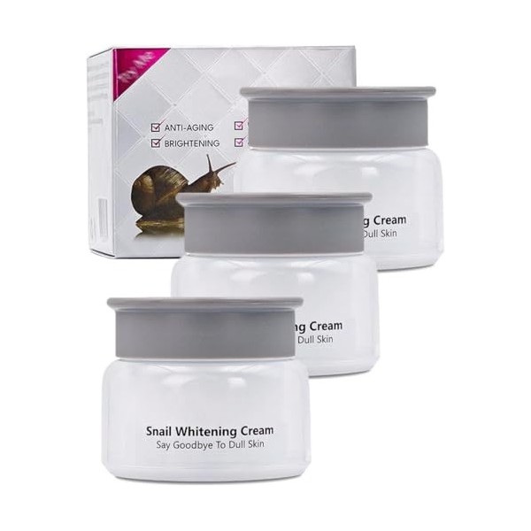 Crème visage au collagène descargot, soin anti-âge raffermissant et réparateur quotidien, hydratation intense, nourrit la pe ...