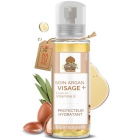 Soin Argan Visage + | Huile d’Argan, Jojoba & Vitamine E | Hydratation, Éclat Naturel & Protection Anti-Âge – Soin Nourrissan