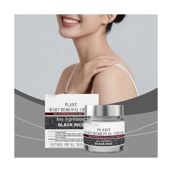 Crème essence de réparation de la peau au riz noir, exfoliante au riz noir, crème de jour pour femme, anti-âge, crèmes à esse...