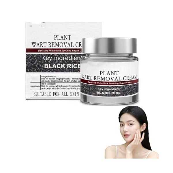 Crème essence de réparation de la peau au riz noir, exfoliante au riz noir, crème de jour pour femme, anti-âge, crèmes à esse...