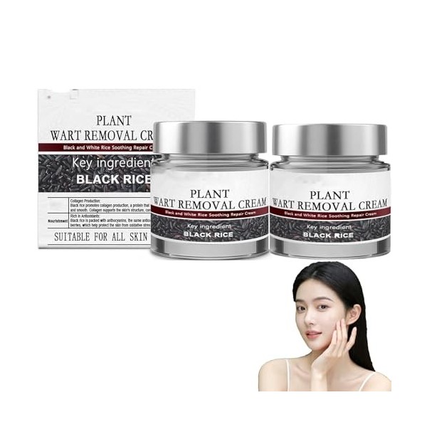 Crème essence de réparation de la peau au riz noir, exfoliante au riz noir, crème de jour pour femme, anti-âge, crèmes à esse...