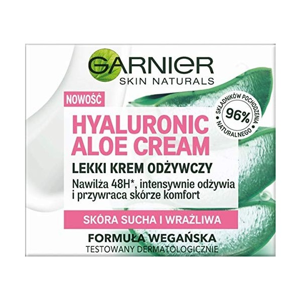 Crème à laloe hyaluronique pour la peau - Crème Lekki - ODŻYWCZY - Cire Sucha I WraŻLiwa