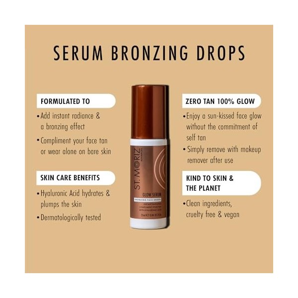 GLOW SERUM facial tanning drops 25 ml