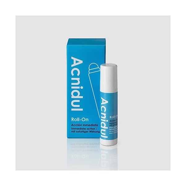 ACNIDUL | Roll-on action immédiate avec acide glycolique et calendula | Éliminez les boutons de votre visage | 14 ml |