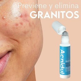ACNIDUL | Roll-on action immédiate avec acide glycolique et calendula | Éliminez les boutons de votre visage | 14 ml |
