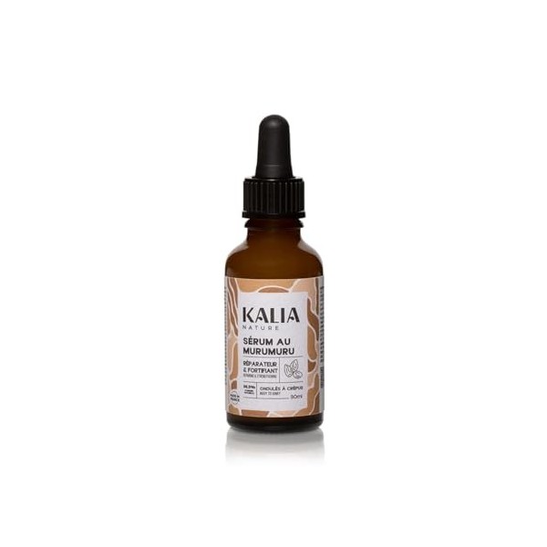 Kalia Nature - Sérum au Murumuru 30 ml - Serum cheveux bouclés - Nourrit, répare et fortifie - Huile sèche sans rinçage cheve