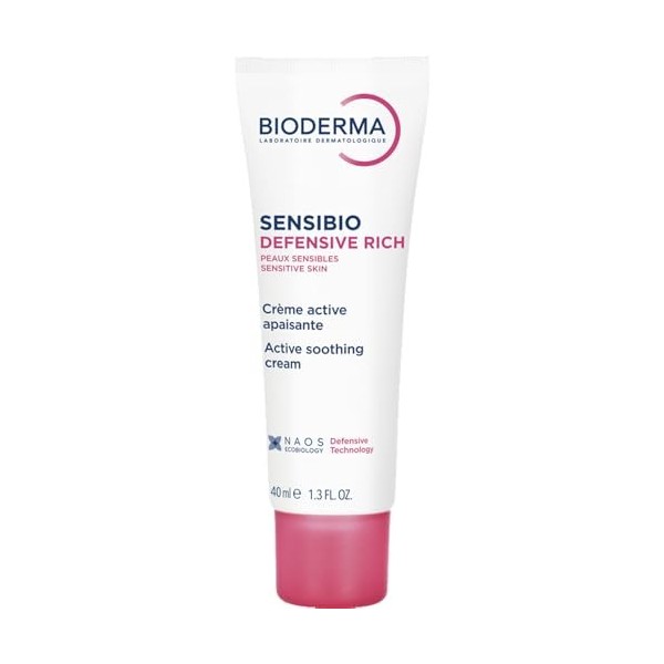 BIODERMA Sensibio Defensive rich Creme stärkt die Haut gegen Umwelteinflüsse, 40 ml Crème